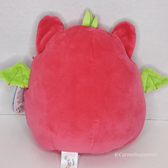 ZULI 🍇🦇 Dragonfruit Bat Crossover Original Squishmallow By Kellytoy NWT - Picture 2 of 8